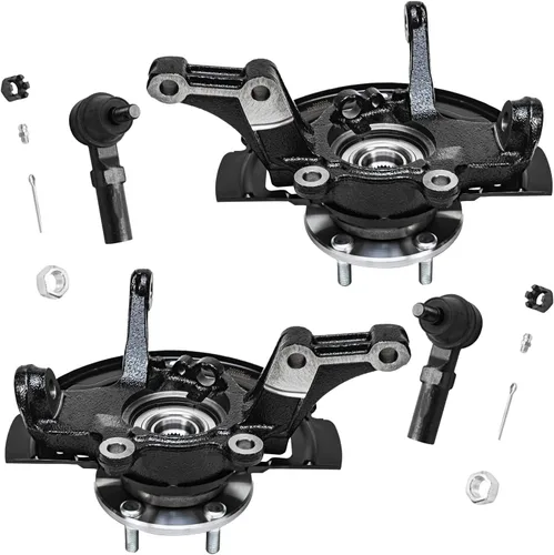 Miniatura 55 de Detroit Axle - Nudos de dirección delanteros de 2.5L de 2 piezas para Toyota 12-17 Camry, 2 nudos de dirección y conjunto de rodamiento de rueda