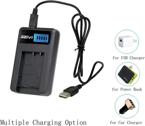 Miniatura 6 de Cargador de batería LCD USB para Sony NP-FV50A, NP-FV70A, NP-FV100A