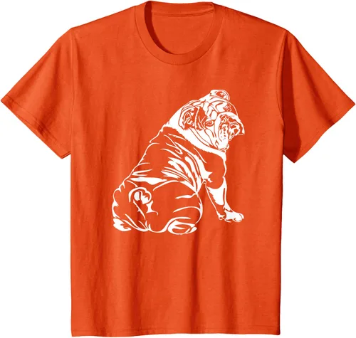 Miniatura 71 de Gracioso Bulldog Inglés playera perro Hund playera regalo, Azul (Heather blue)