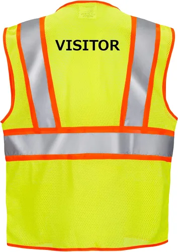 Miniatura 8 de JORESTECH Chaleco de seguridad de alta visibilidad un bolsillo cinta reflectante ANSI/ISEA