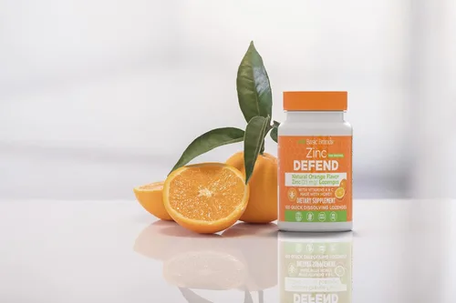 Miniatura 4 de Basic Brands – Zinc Orange Defend – 100 pastillas – Sabor naranja natural Zinc – Pastillas – Impulso inmunológico, alivio del frío, sin OMG, acetato