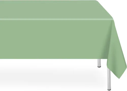 Miniatura 238 de Paquete de 6 manteles de plástico desechables azules y blancos a cuadros, manteles de plástico azules para fiestas, 54 x 108 pulgadas impermeables