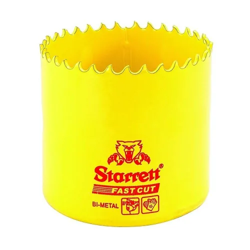 Miniatura 18 de Starrett FCH0100-G - Sierra de agujero recto de corte rápido bimetálica con dientes HSS resistentes a la abrasión, ideal para cortar metal, acero