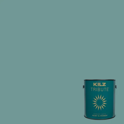 Miniatura 78 de KILZ TRIBUTE Pintura e imprimación, para interiores, semibrillante, Vintage Indigo, 1 galón Índigo Victoria