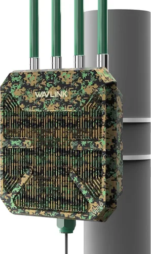 Extensor WiFi para exteriores, WAVLINK WiFi 6 AX1800 Amplificador de señal WiFi con PoE, punto de acceso WiFi exterior de largo alcance, IP67