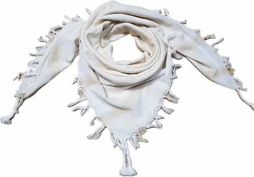 Miniatura 21 de Elu Bufanda Shemagh para hombre - Mujer/100% algodón militar Shemagh Keffiyeh Bufanda Arafat Tactical Desert Rave Bandana para la cabeza