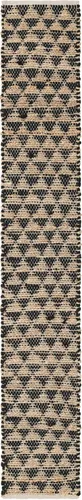 Miniatura 2 de Unique Loom Chindi Jute Collection - Alfombra de área (camino de mesa de 1 pies 2 pulgadas x 8 pies, negro/natural)