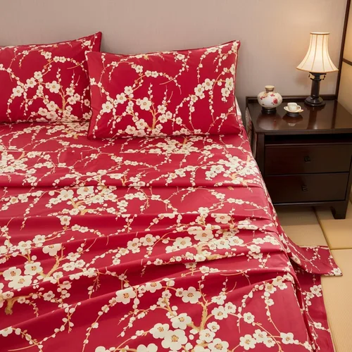 Miniatura 15 de Brandream Juego de sábanas tamaño King con estampado floral lujoso estilo bohemio con medallón azul y estampado de cachemira, colección de ropa