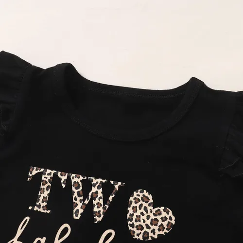 Miniatura 6 de Traje de bebé niña de 2 cumpleaños para niña de 2 años de edad, ropa de leopardo
