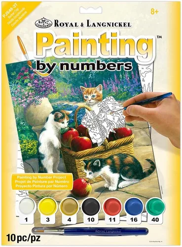 Miniatura 8 de Royal & Langnickel Pintura por números Junior Pequeño Kit de actividades artísticas, cachorro salchicha (PJS51)