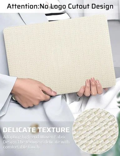 Miniatura 2 de Seorsok Funda compatible con MacBook Air de 13 pulgadas 2022-2018 versión A1932 A2179 M1 A2337 Touch ID, elegante funda rígida de plástico de cuero