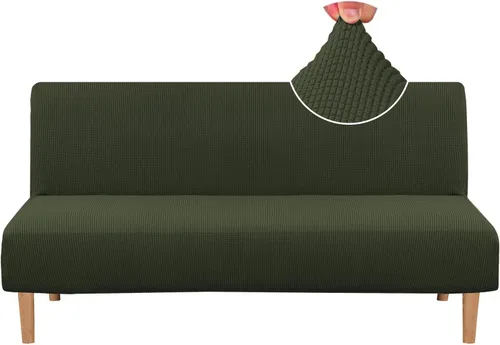 Miniatura 27 de H.VERSAILTEX - Funda elástica para sofá o cama, licra de alto elastano, lavable a máquina, tela Jacquard para sofá, futón Chocolate