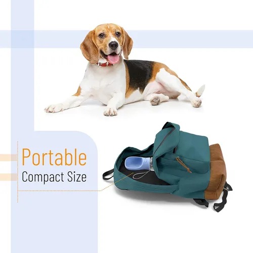 Miniatura 6 de Mr. Pen Botella de agua portátil para perros, 19 onzas, azul, de viaje y dispensador para perros, no apta para lavavajillas