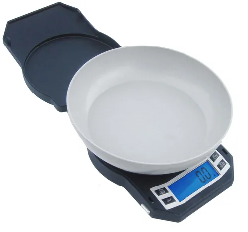 Miniatura 5 de American Weigh Scales Balanza de Peso Digital de Precisión para Cocina, Balanza de Medida de Alimentos, Pantalla LCD Retroiluminada 500g x 0.01g