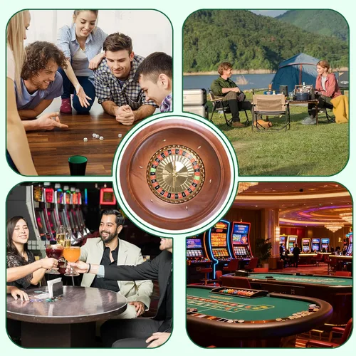 Miniatura 5 de Extguds Rueda de ruleta de madera de 16 pulgadas, ruleta de madera maciza hecha a mano estilo casino con 4 bolas de ruleta de metal para adultos
