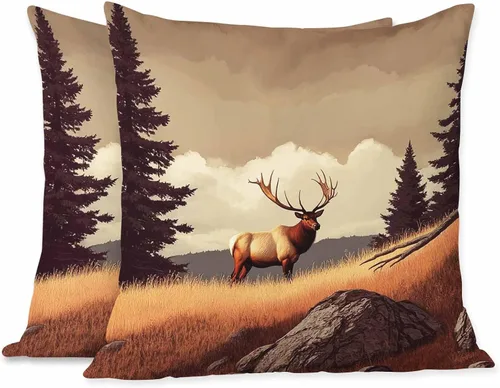 Miniatura 12 de Fundas de almohada, patrón étnico azul, fundas de almohada para dormitorio, sala de estar, paquete de 2