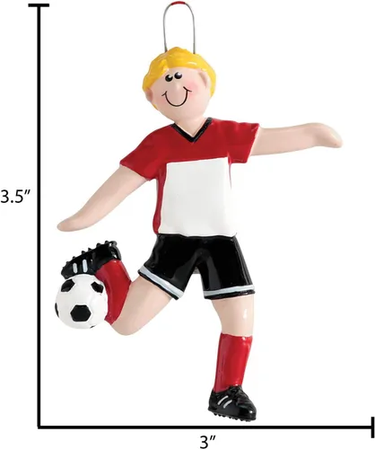 Miniatura 4 de Adornos de fútbol 3D para niño para árbol de Navidad, adorno de fútbol personalizado 2025, adornos de Navidad personalizados para niños, regalos