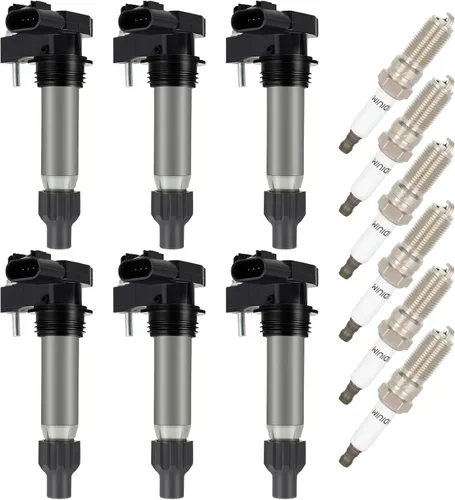 Miniatura 10 de OCPTY Paquetes de bobinas y bujías para UF504, GN10352 compatibles con 2011-2020 para Chrysler para 300 5.7L/V8, 2009-2010 para Dodge para Ram 1500