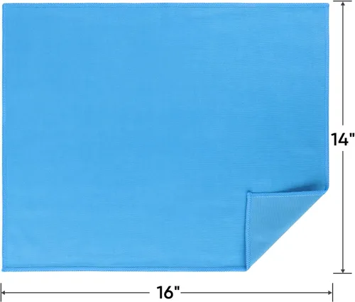 Miniatura 7 de HOMEXCEL Paños de limpieza de microfibra de vidrio, paquete de 6 unidades, sin pelusa, paño de limpieza mágico de microfibra reutilizable para Azul