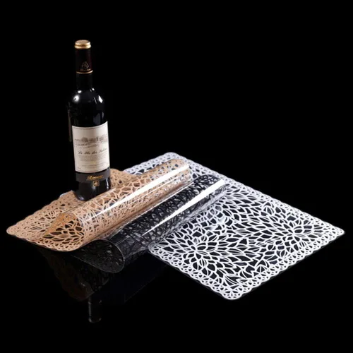 Miniatura 6 de juego de 6 manteles individuales impermeables para mesa de comedor, lavables con un paño
