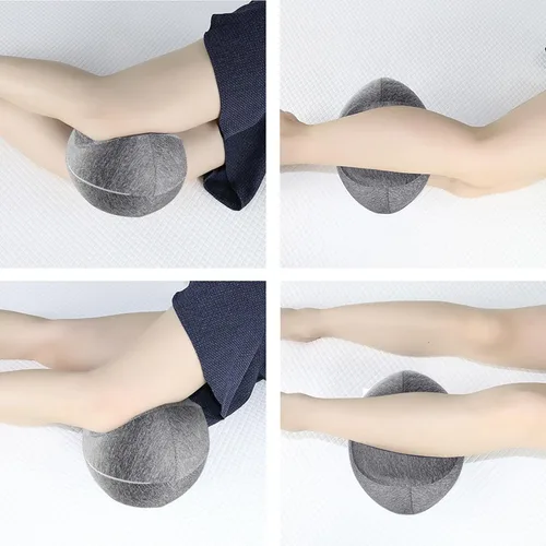 Miniatura 9 de Almohada de pierna de rebote lento de algodón con memoria (gris)