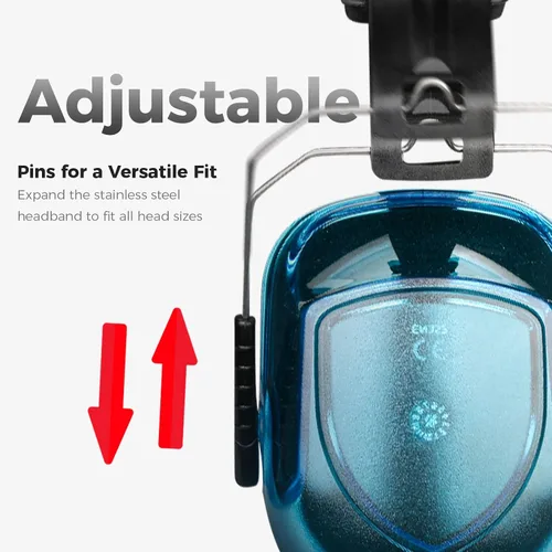 Miniatura 13 de ProCase NRR 28dB Noise Reduction Ear Muffs, Foldable Adjustable Noise Cancelling Headphones