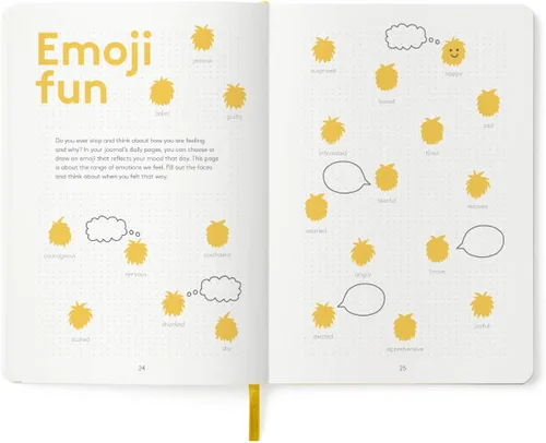 Miniatura 3 de HappyMe - Diario de gratitud para niños con indicaciones diarias, cuaderno de escritura para expresar pensamientos y sentimientos, mentalidad