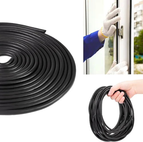 Miniatura 8 de Barra trasera de 1/2 pulgada, protector de calafateo de espuma negra para huecos y sellado de puerta, relleno de juntas de expansión de hormigón