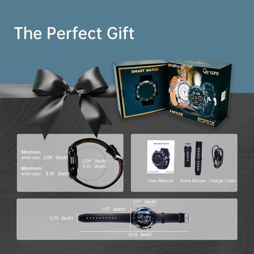 Miniatura 7 de Reloj inteligente para hombres y mujeres, llamada Bluetooth, pantalla táctil de 1.43 pulgadas, rastreador de actividad física con frecuencia