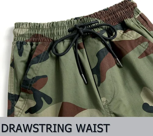Miniatura 3 de LOKTARC Pantalones deportivos tipo cargo de camuflaje para niños
