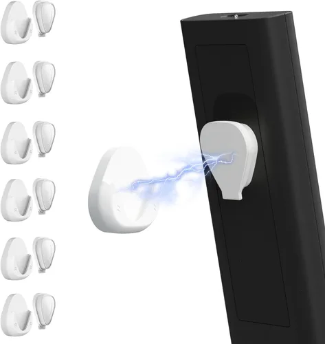 Miniatura 9 de Paquete de 6 Soportes Magnéticos para Control Remoto de Montaje en Pared, Organizador de Control Remoto de TV Conveniente y Elegante