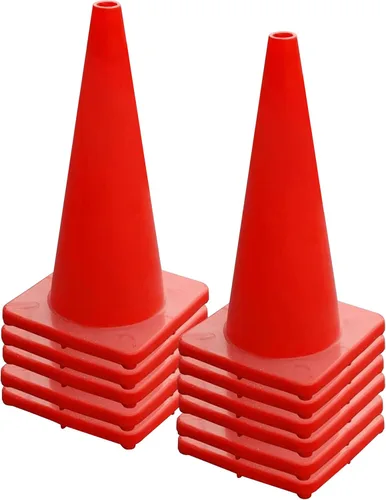 Miniatura 10 de Versatyle Heavy Duty Agility Training Cones (2 in, 6 in, 9 in, 12 in, 18 in, 28 in) for Sports and Kids Coaching, Multipurpose Field Marker Cones