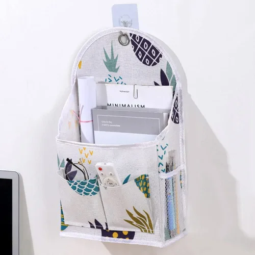 Casa Bolsa colgante multifuncional Colgador de tela para dormitorio universitario Organizador Misceláneo Bolsa colgante de pared para baño Bolsa