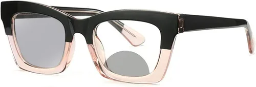Miniatura 10 de Gafas de lectura bifocales cuadradas fotocrómicas de transición al aire libre para mujeres hombres computadora presbípicos lectores gafas de sol