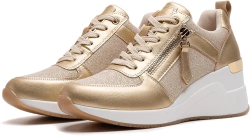 Miniatura 6 de Viscozzy Zapatillas de tacón alto con cuña para mujer