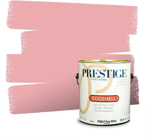Miniatura 700 de Prestige Paints Pintura exterior e imprimación en uno, 1 galón, plano, coincidencia comparable de Valspar* Amber Rose*