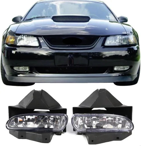 Miniatura 3 de IKON MOTORSPORTS Faros antiniebla compatibles con Ford Mustang 1999-2004, parachoques delantero, faros antiniebla transparentes izquierda derecha