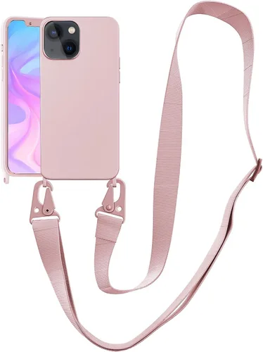 Miniatura 22 de Funda compatible con iPhone 13 con correa, funda cruzada para iPhone con cordón, ajustable, a prueba de golpes, protección contra caídas, funda