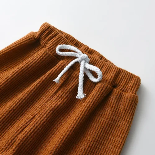 Miniatura 6 de Siracend Conjunto de 3 piezas de ropa de bebé recién nacido con estampado de manga larga + pantalones + sombrero