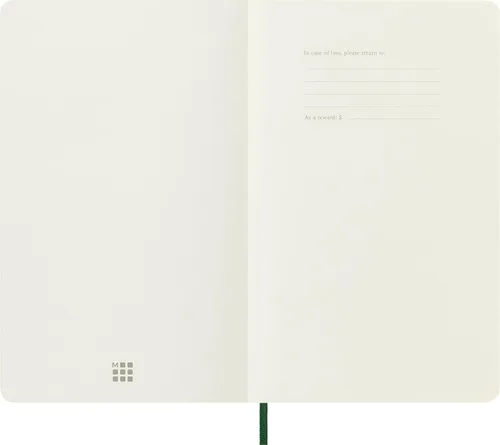 Miniatura 4 de Moleskine - Cuaderno clásico, tapa suave, grande (5 x 8.25 pulgadas), liso/en blanco, verde mirto, 192 páginas