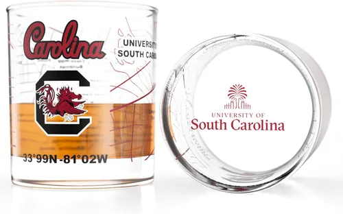 Miniatura 50 de Greenline Goods – Vasos de Whiskey de la Universidad Estatal de Michigan Spartans (Set de 2), 10 oz – Logo de Color Completo + Mapa del Campus