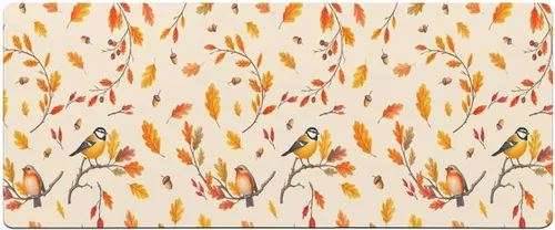 Miniatura 7 de Tapete de baño con hojas de otoño, antideslizante, de secado rápido y absorbente, tierra de diatomeas, fregadero, dormitorio, cocina, lavable