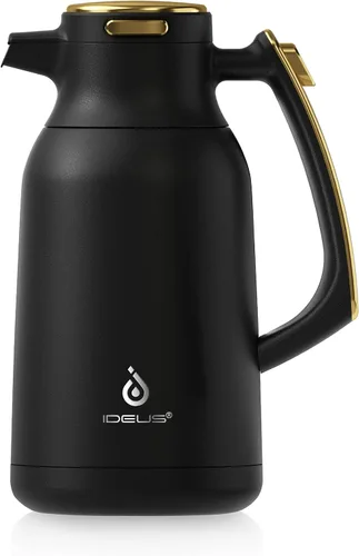 Miniatura 9 de IDEUS Jarra térmica para café 68oz (2,000ml), Jarra de acero inoxidable de doble pared aislada al vacío, Jarra de agua, servidor de café