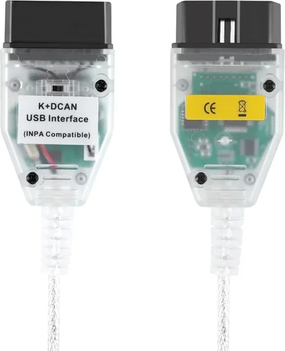 Miniatura 4 de LZLRUN K+CAN K+DCAN Cable de herramienta de escáner de diagnóstico para auto OBD USB Interfaz para BMW con FT232RL (con interruptor)