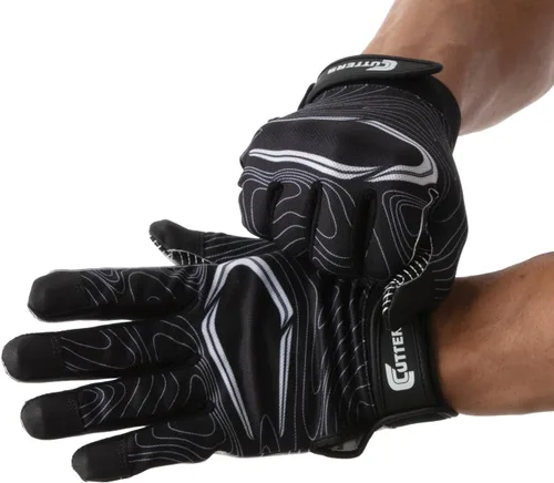 Miniatura 5 de Cutters Guantes de fútbol – Guantes de receptor de fútbol con agarre de silicona de alta adherencia, soporte y protección superiores, adultos