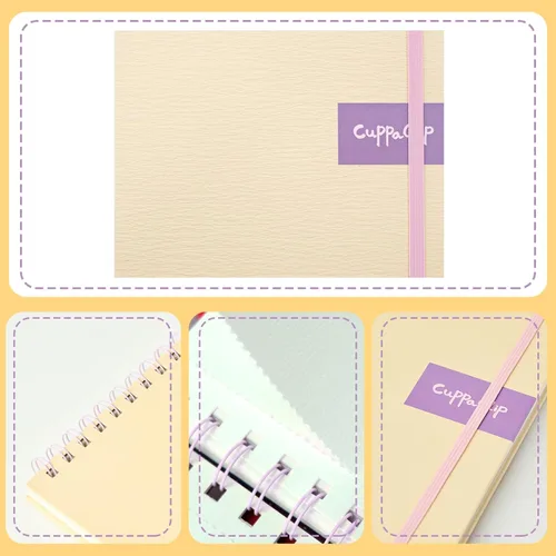 Miniatura 5 de CuppaClip Papel de acuarela de 9 x 8.5 pulgadas, 300 GSM, 140 libras, de algodón encuadernado en espiral, almohadilla de color de agua, prensa
