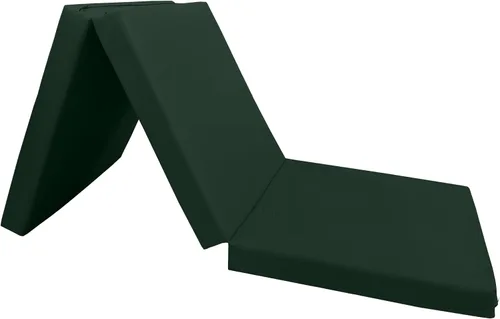 Miniatura 4 de D&D Futon Furniture Green Shikibuton - Camas plegables de espuma triple, alfombrillas plegables portátiles para piso, 3 x 27 x 75 pulgadas, densidad