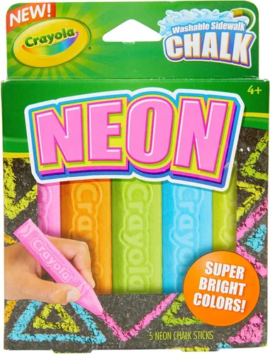 Miniatura 2 de Crayola - Tizas para usar al aire libre, con purpurina, juguetes de verano, 5 unidades Multicolor