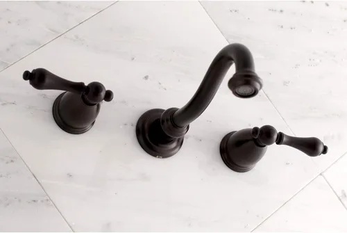 Miniatura 6 de Kingston Brass KS3125AL - Grifo de baño vintage con 2 manijas para montaje en pared, bronce aceitado Oil Rubbed Bronze