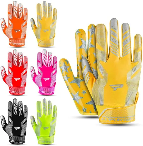 Sticky Receiver - Guantes de fútbol americano para adultos y niños, ajuste elástico, agarre duradero | Guantes de fútbol americano juvenil para